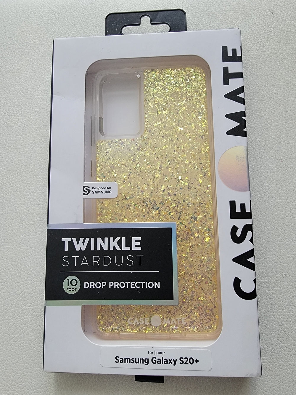 case-mate Twinkle Stardust Glitter Phone Case - Gold, Samsung Galaxy S20+